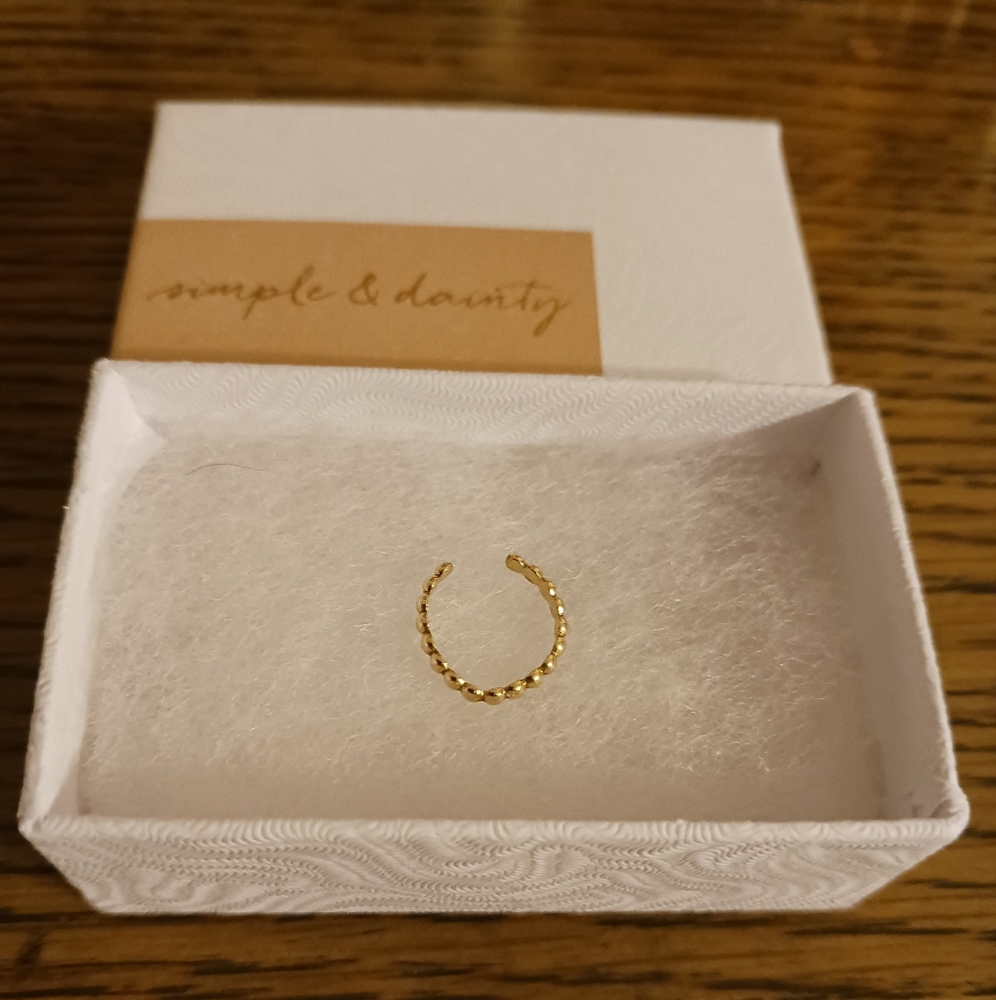 Simple and Dainty gold ear cuff
